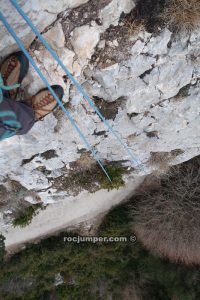 Rápel 2 - Vía Aresta de Corbera - Cingle de Equeis - Espinalbet - RocJumper