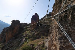 Puente Nepalí o Mono - Vía Ferrata La Colmena - Quéntar - RocJumper