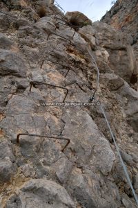 Tramo Vertical - Vía Ferrata El Chorro o Caminito del Rey - RocJumper