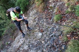 Bajada cuerda fija - Clot de Vilamala - Sant Llorenç de Morunys - RocJumper