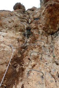 Chimenea - Vía Ferrata Cueva de Pons - Argelita - RocJumper