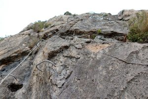 Tramo vertical - Vía Ferrata Cueva de Pons - Argelita - RocJumper