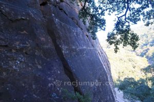 Flanqueo final - Vía Ferrata El Caimán - El Colmenar - RocJumper