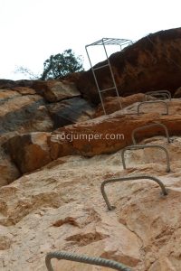 Tramo 3 Escalera - Vía Ferrata La Mina - Villahermosa del Río - RocJumper