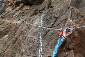 Tramo 4 Flanqueo - Vía Ferrata La Mina - Villahermosa del Río - RocJumper