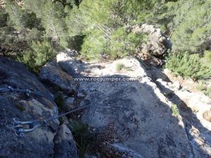 Bajada al río - Vía Ferrata Los Fresnos - Quesa - RocJumper