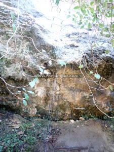 Desplome 1 - Vía Ferrata Los Fresnos - Quesa - RocJumper