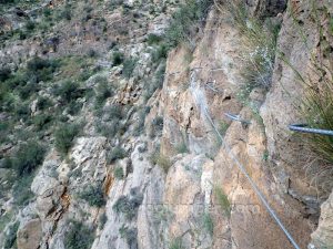 Flanqueo Izquierda - Vía Ferrata Callosa de Segura - RocJumper