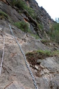 Flanqueo 2 - Vía Ferrata del Estrecho Ayódar - RocJumper