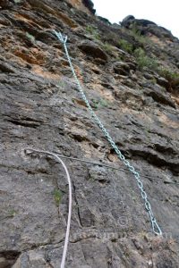 Péndulo 1 - Vía Ferrata del Estrecho Ayódar - RocJumper