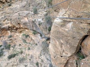 Puente Mono 14 m - Vía Ferrata Callosa de Segura - RocJumper