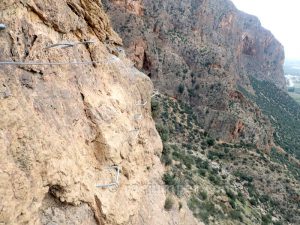 Flanqueo Derecha - Vía Ferrata Callosa de Segura - RocJumper