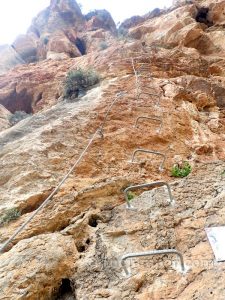 Muro tramo deportivo - Vía Ferrata Callosa de Segura - RocJumper