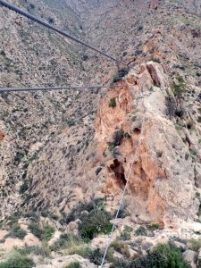 Puente mono 21 m - Vía Ferrata Callosa de Segura - RocJumper