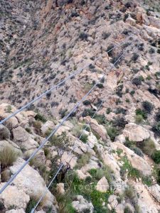 Puente mono 24 m - Vía Ferrata Callosa de Segura - RocJumper