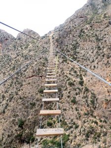 Puente de madera 98 m - Vía Ferrata Callosa de Segura - RocJumper