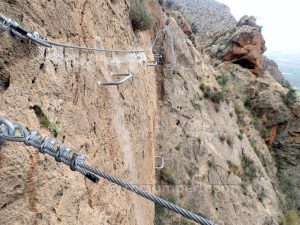 Flanqueo - Vía Ferrata Callosa de Segura - RocJumper