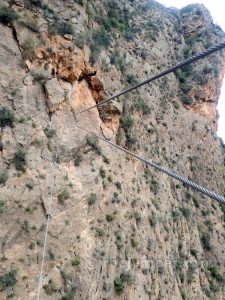 Puente Mono 21 m - Vía Ferrata Callosa de Segura - RocJumper