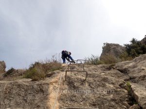 Tramo Vertical - Vía Ferrata Castillo de Locubín - RocJumper
