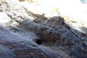 Péndulo 1 - Vía Ferrata Estrechuras de Guainos - Guainos Altos - Adra - RocJumper