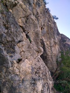 Tramo vertical - Vía Ferrata Archidona - RocJumper