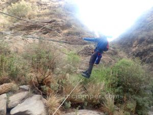 Puente Mono - Vía Ferrata Estrechuras de Guainos - Guainos Altos - Adra - RocJumper