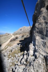 Tirolina Tramo 2 - Vía Ferrata Cueva de Horá - Loja - RocJumper