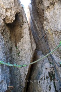 Variante Chimenea Tramo 2 - Vía Ferrata Cueva de Horá - Loja - RocJumper