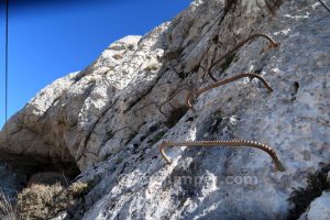 Desplome Tramo 4 - Vía Ferrata Cueva de Horá - Loja - RocJumper