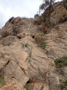 Cinta anudada - Vía Ferrata Barranco de Carcauz - Vícar - RocJumper