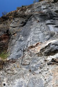 Tramo vertical - Vía Ferrata Roca Carrera - Barruera - RocJumper