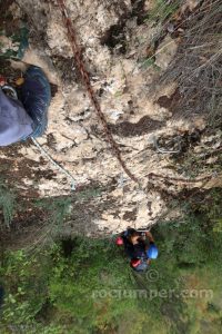 Cadenas tramo 1 - Vía Ferrata Lo Pas de la Savina - Estopiñán del Castillo - RocJumper