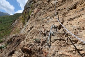 Flanqueos - Vía Ferrata Roca Carrera - Barruera - RocJumper