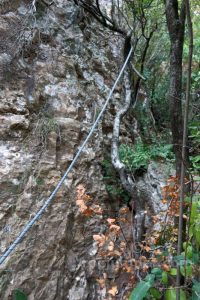 Bifurcación Tramo 1 - Vía Ferrata Lo Pas de la Savina - Estopiñán del Castillo - RocJumper