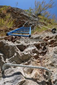 Escalera - Vía Ferrata Roca Carrera - Barruera - RocJumper