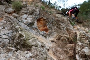 Vertical tramo 2 - Vía Ferrata Lo Pas de la Savina - Estopiñán del Castillo - RocJumper