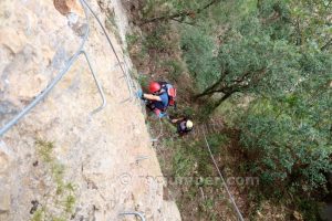 Vertical Tramo 2 - Vía Ferrata Lo Pas de la Savina - Estopiñán del Castillo - RocJumper