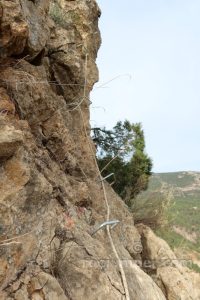 Flanqueo y diagonal Tramo 2 - Vía Ferrata Lo Pas de la Savina - Estopiñán del Castillo - RocJumper