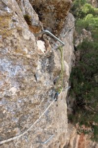 Flanqueo Tramo 2 - Vía Ferrata Lo Pas de la Savina - Estopiñán del Castillo - RocJumper