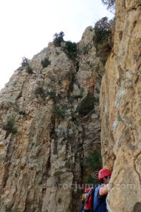 Flanqueo tramo 3 - Vía Ferrata Lo Pas de la Savina - Estopiñán del Castillo - RocJumper