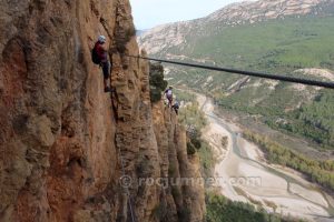 Puente Nepalí tramo 3 - Vía Ferrata Lo Pas de la Savina - Estopiñán del Castillo - RocJumper