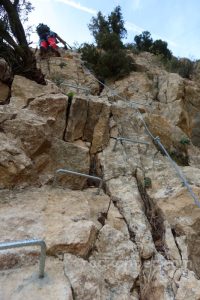 Vertical tramo 3 - Vía Ferrata Lo Pas de la Savina - Estopiñán del Castillo - RocJumper