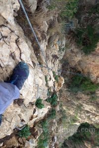 Vertical tramo 3 - Vía Ferrata Lo Pas de la Savina - Estopiñán del Castillo - RocJumper