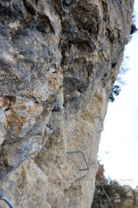 Flanqueo K4 tramo 3 - Vía Ferrata Lo Pas de la Savina - Estopiñán del Castillo - RocJumper