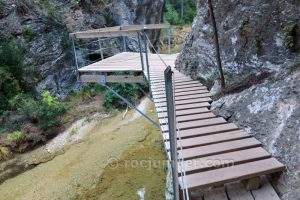 Mirador en las pasarelas de parrizal - Canal de Ase - Canal de les Peonies - Beceite - RocJumper