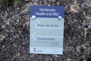 Variante rápel - Vía Ferrata Asalto a la Villa - Castielfabib - RocJumper