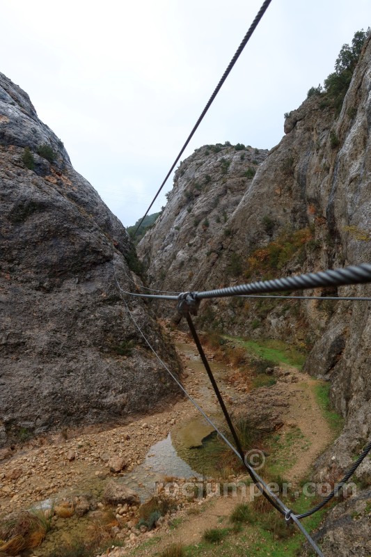 Mutuo Regularmente Gigante Vía Ferrata del Estrecho de Arcos de la Sierra K2 (Arcos de la Sierra,  Cuenca) | RocJumper