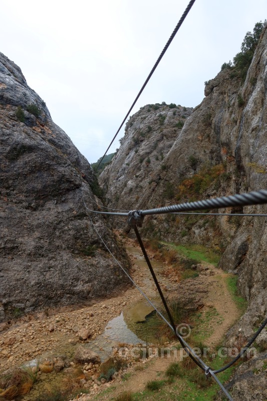 Mutuo Regularmente Gigante Vía Ferrata del Estrecho de Arcos de la Sierra K2 (Arcos de la Sierra, Cuenca) | RocJumper Mutuo Regularmente Gigante Vía Ferrata del Estrecho de Arcos de la Sierra K2 (Arcos de la Sierra, Cuenca) | RocJumper