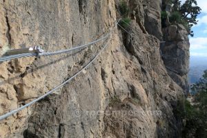 Tramo A Flanqueos - Vía Ferrata El Turrión - Comares - RocJumper