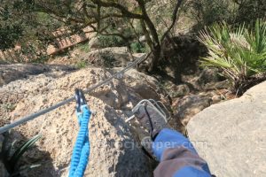 Tramo B Inicio - Vía Ferrata El Turrión - Comares - RocJumper